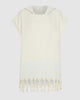 Miz Casa & Co Bondi Turkish Beach Poncho Turquoise Stripe