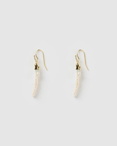 Miz Casa & Co Sydney Earrings Gold Pearl