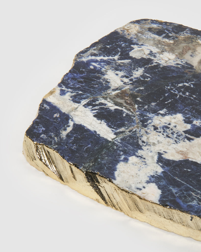 Miz Casa & Co Lapis Lazuli Crystal Platter