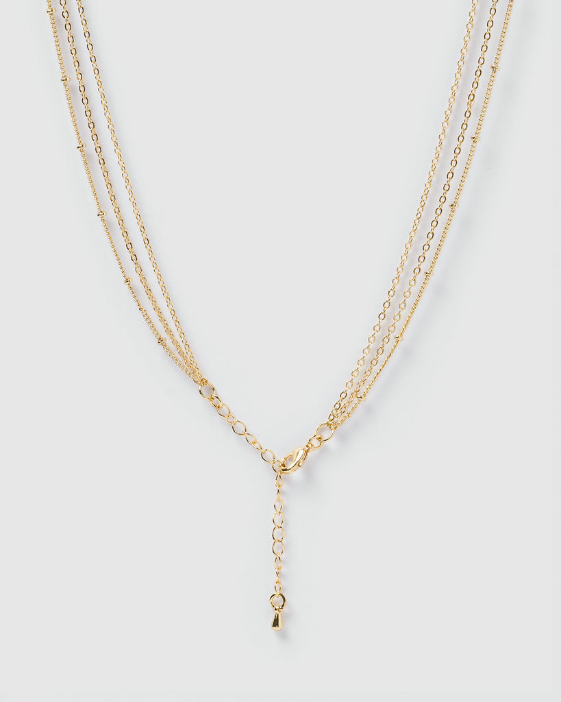 Miz Casa & Co Ceta 3 Layer Pearlescent Tier Necklace
