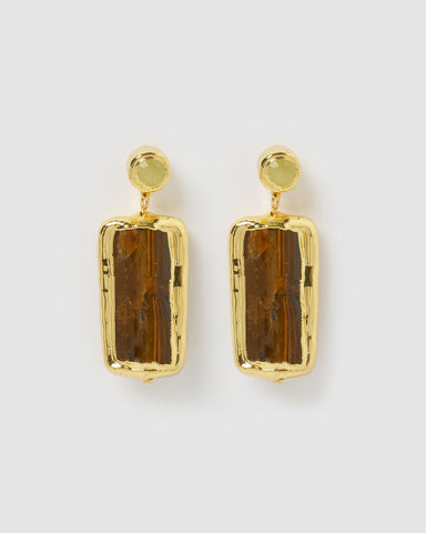 Miz Casa & Co Sydney Earrings Gold Pearl