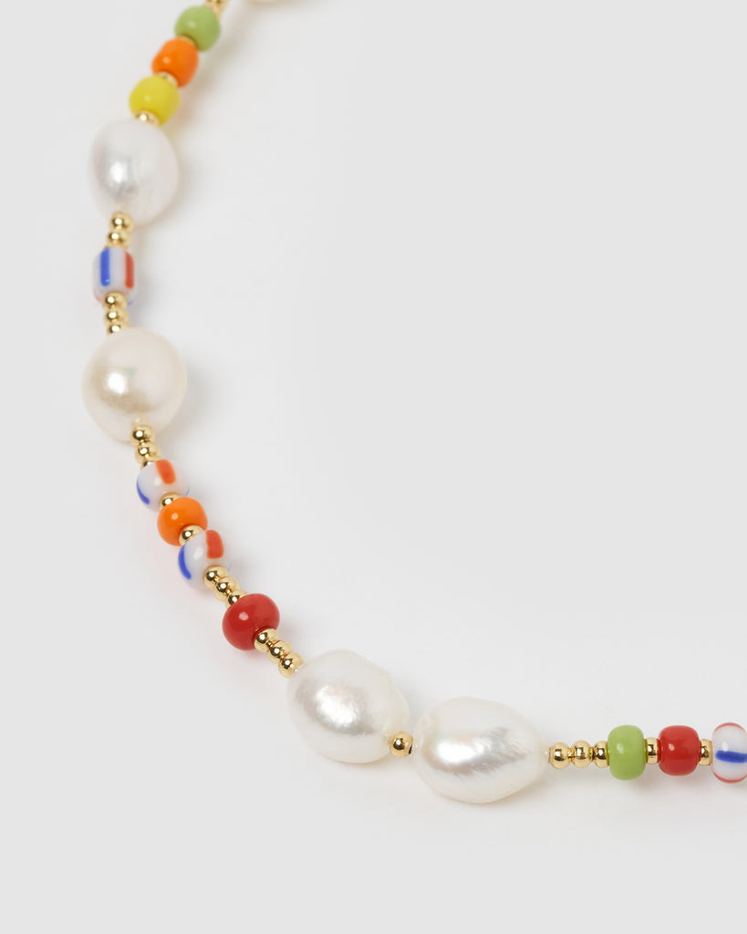 Miz Casa & Co Daisy Choker Pearl multi