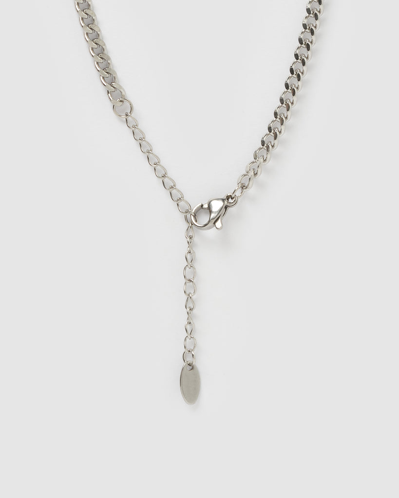 Miz Casa & Co Skylar Locked Necklace Silver