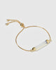 Miz Casa & Co Faceted Stone Bracelet Clear Quartz