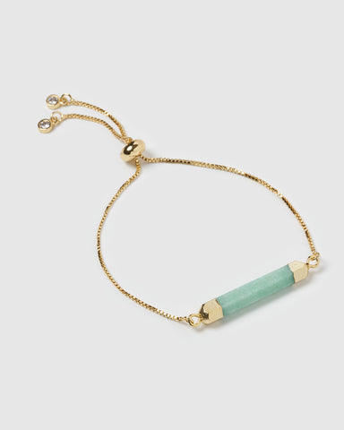 Miz Casa & Co Pearla Pendant Necklace Gold Pink