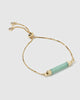 Miz Casa & Co Faceted Stone Bracelet Jade