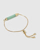 Miz Casa & Co Faceted Stone Bracelet Jade