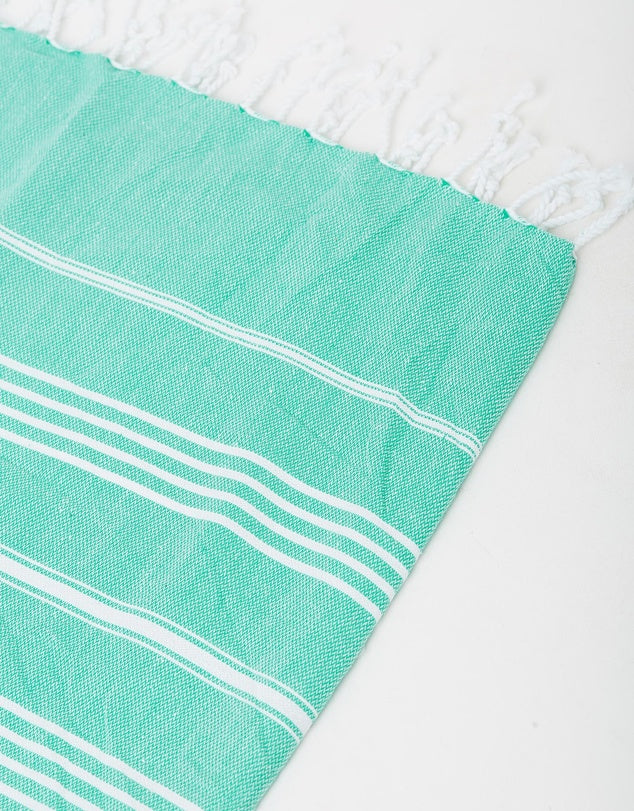 Miz Casa & Co French Riviera Turkish Towel Mint