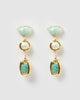 Miz Casa & Co Harper Earrings Jade Pearl Gold