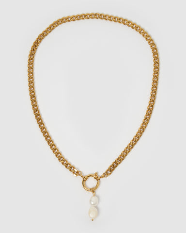 Miz Casa & Co Tempest Freshwater Pearl Bracelet Gold Pearl