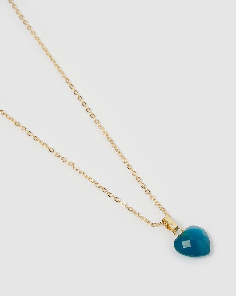 Miz Casa & Co Hart Necklace Teal Aventurine