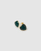Miz Casa & Co Hart Stud Earrings Emerald