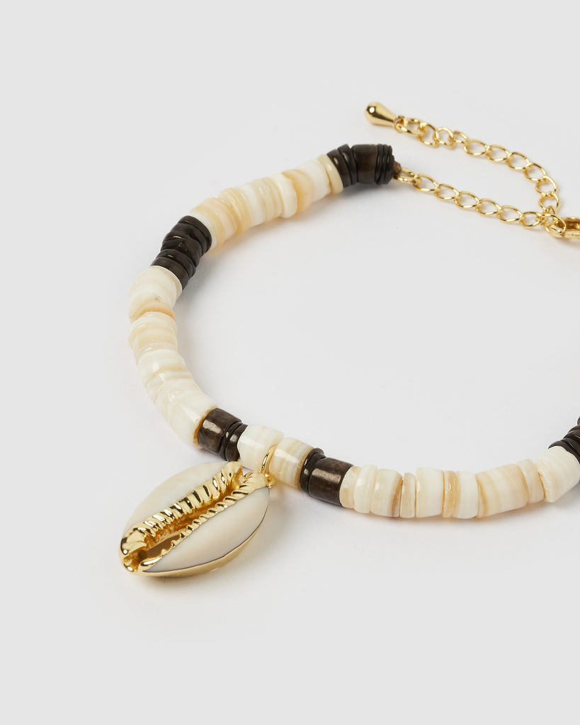 Miz Casa & Co Haika Shell Bracelet Gold