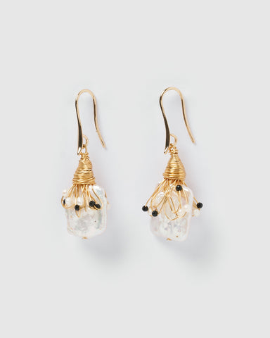 Miz Casa & Co Sydney Earrings Gold Pearl