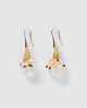 Miz Casa & Co Heiress Pearl Drop Earrings Gold Black