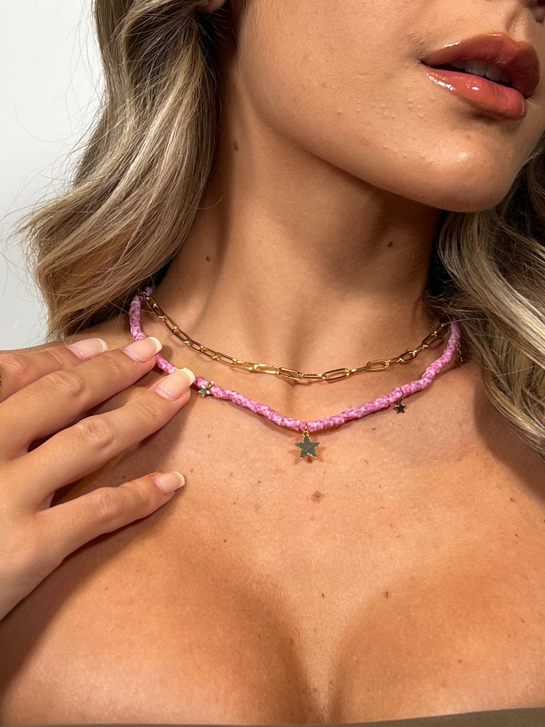 Miz Casa & Co Arena Choker Pink