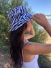 Miz Casa & Co Kailani Bucket Hat White Zebra
