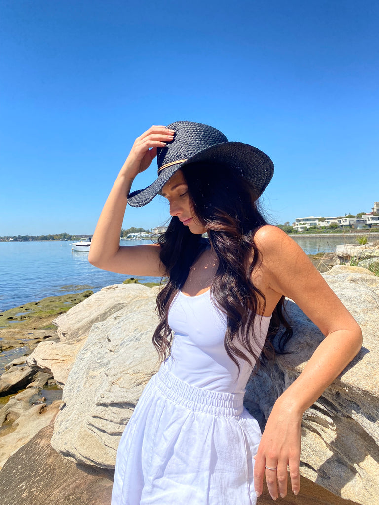 Miz Casa & Co Vanessa Hat Black