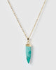 Miz Casa & Co Isla Pendant Necklace Turquoise Gold