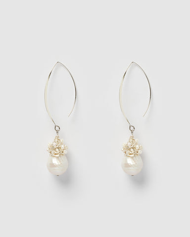 Miz Casa & Co Siren Drop Earrings Pearl