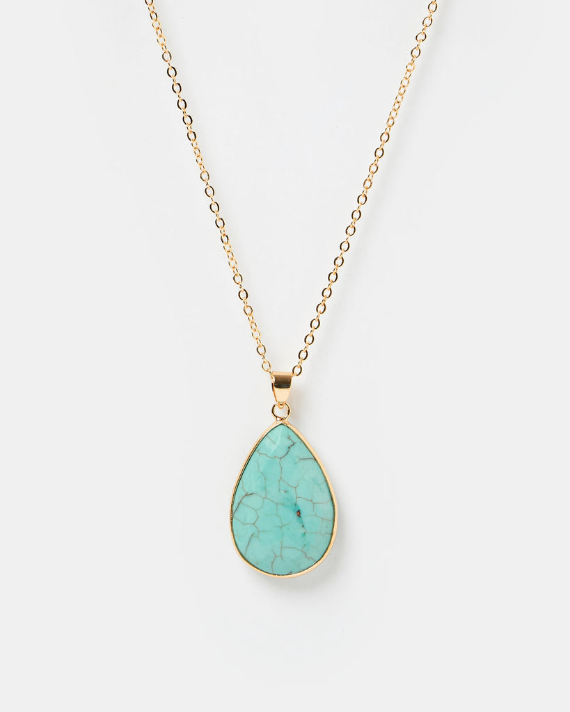 Miz Casa & Co Tidal Pool Necklace Turquoise