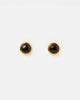 Miz Casa & Co Sunlit Stud Earrings Black Gold