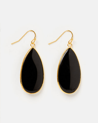 Miz Casa & Co Immortal Drop Earrings Gold Pearl