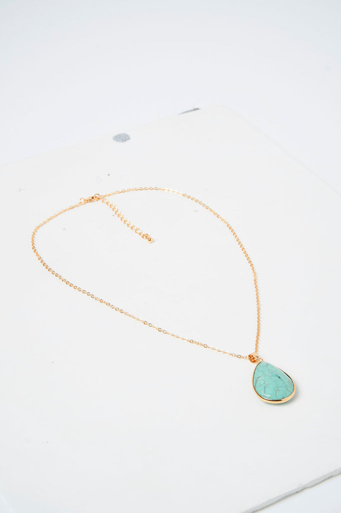 Miz Casa & Co Tidal Pool Necklace Turquoise