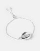 Miz Casa & Co Cowrie Kiss Simple Bracelet Silver