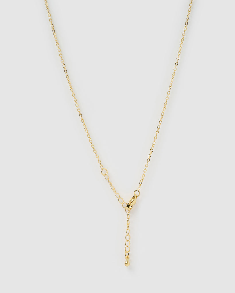 Miz Casa & Co Izzy Necklace Gold Rose Quartz