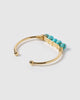Miz Casa & Co Juliana Cuff Bracelet Gold Turquoise
