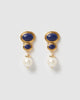 Miz Casa & Co Julia Earrings Gold Blue Lapis
