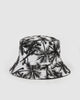Miz Casa & Co Kailani Bucket Hat Palm Black White