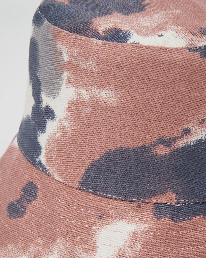 Miz Casa & Co Pink Blue Tie Dye Bucket hat