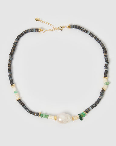 Miz Casa & Co Willa Necklace Black Onyx