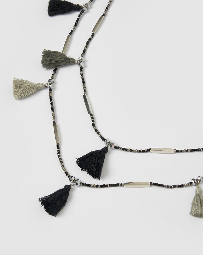 Miz Casa & Co Karen Necklace Black