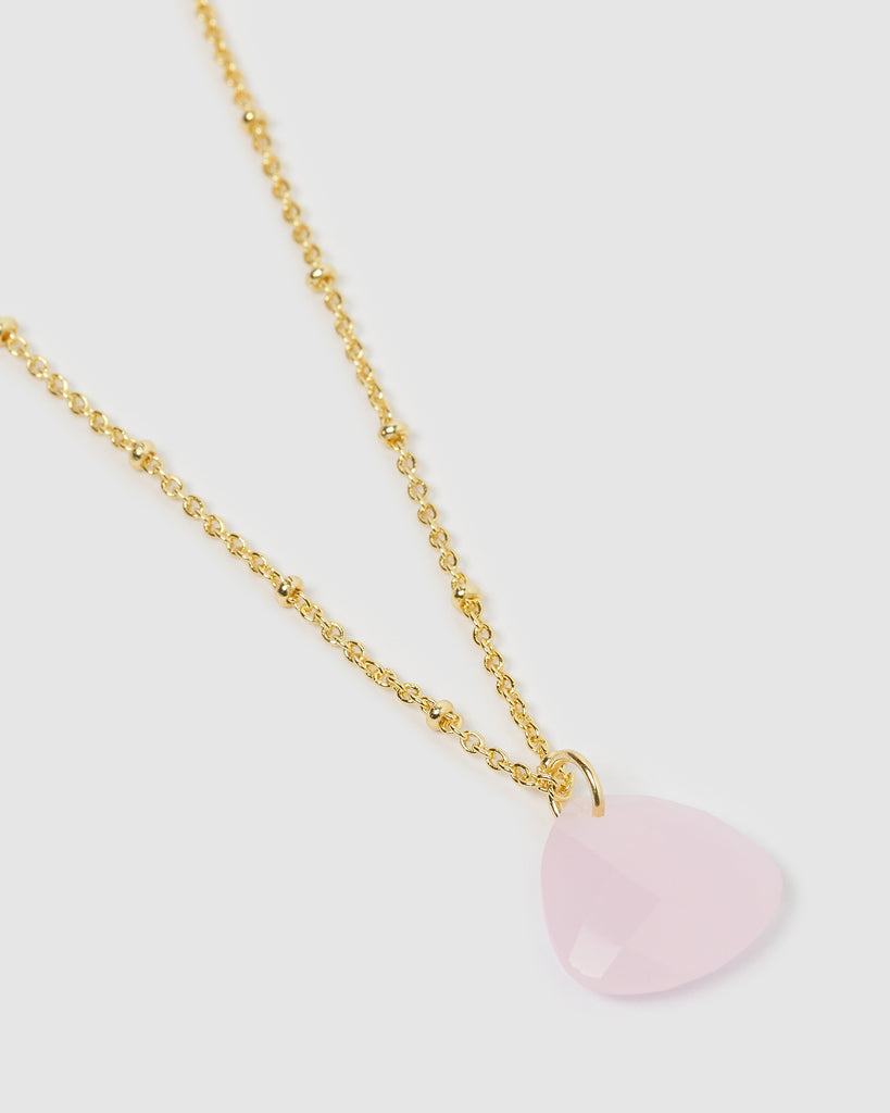 Miz Casa & Co Leny Necklace Rose Quartz