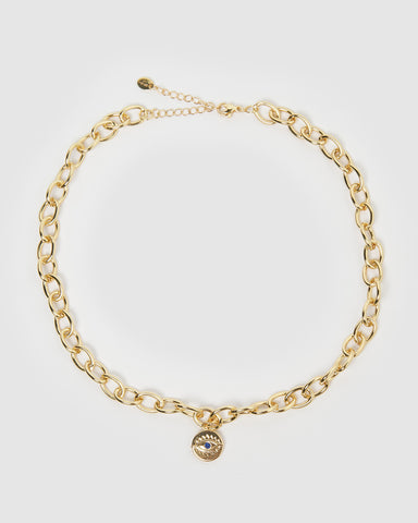 Miz Casa & Co Naia Necklace Gold Pearl