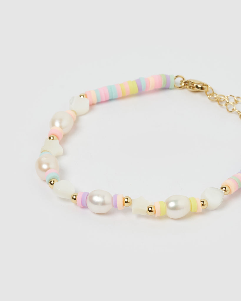 Miz Casa & Co Lottie Bracelet Pearl Multi