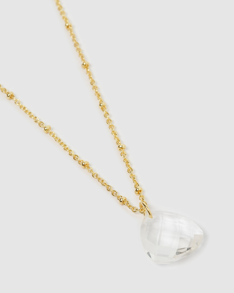 Miz Casa & Co Leny Necklace Clear Quartz