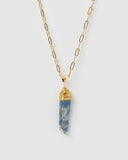 Miz Casa & Co Leva Necklace Gold Blue Kyanite
