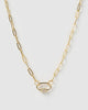 Miz Casa & Co Sadie Necklace Gold Blue Kyanite