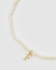 Miz Casa & Co Pearl Letter F Choker