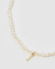 Miz Casa & Co Pearl Letter I Necklace