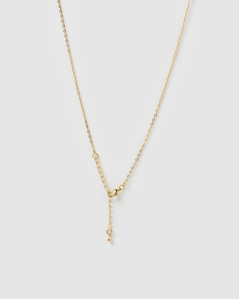 Miz Casa & Co Manifesto Cross Necklace Gold Freshwater Pearl