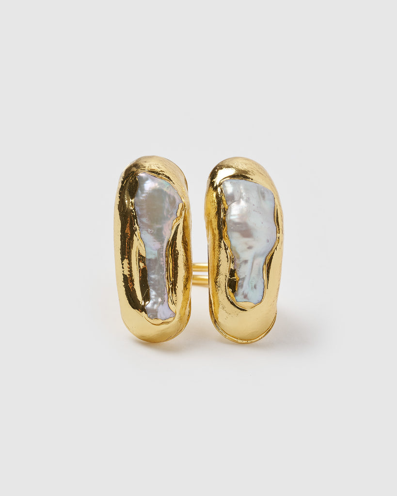 Miz Casa & Co Mara Ring Gold Freshwater Pearl