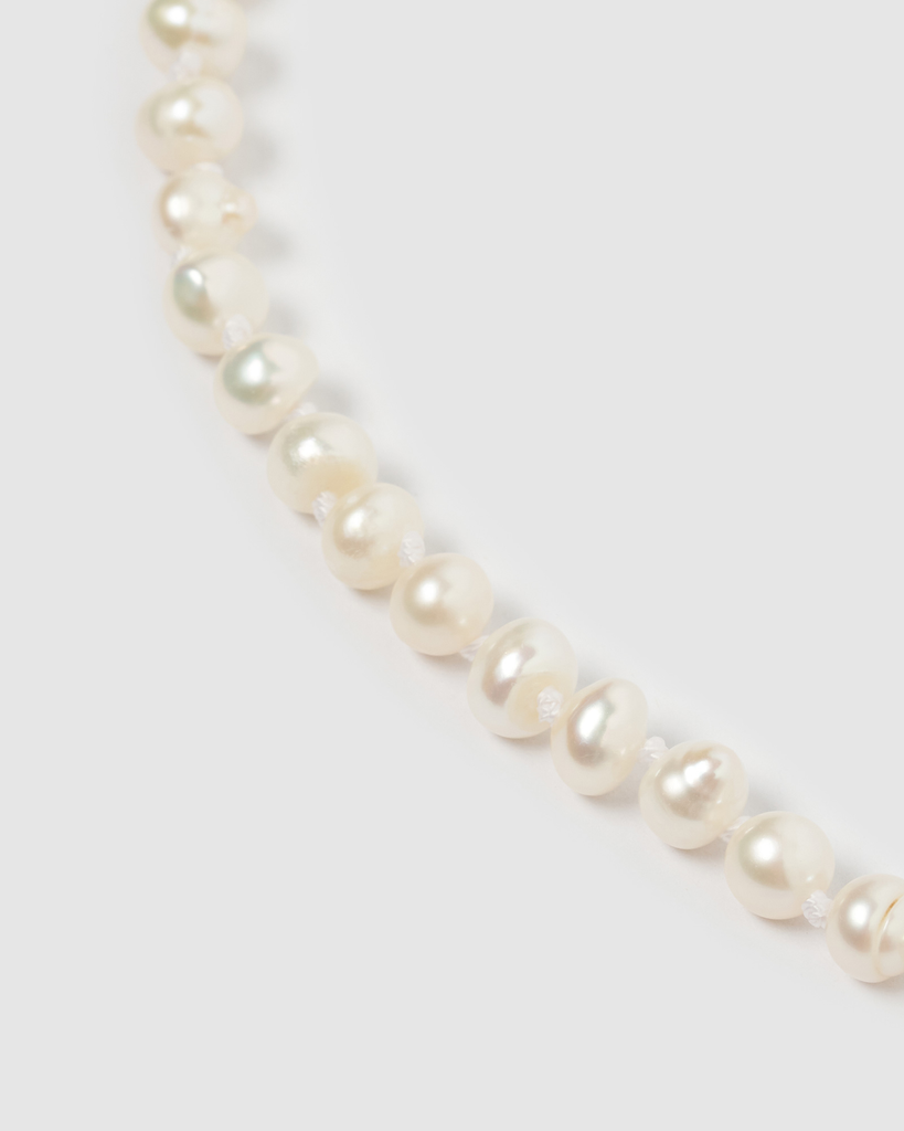 Miz Casa & Co Marcella Necklace Gold Pearl