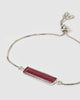 Miz Casa & Co Maz Bracelet Silver Red Jasper