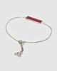 Miz Casa & Co Maz Bracelet Silver Red Jasper