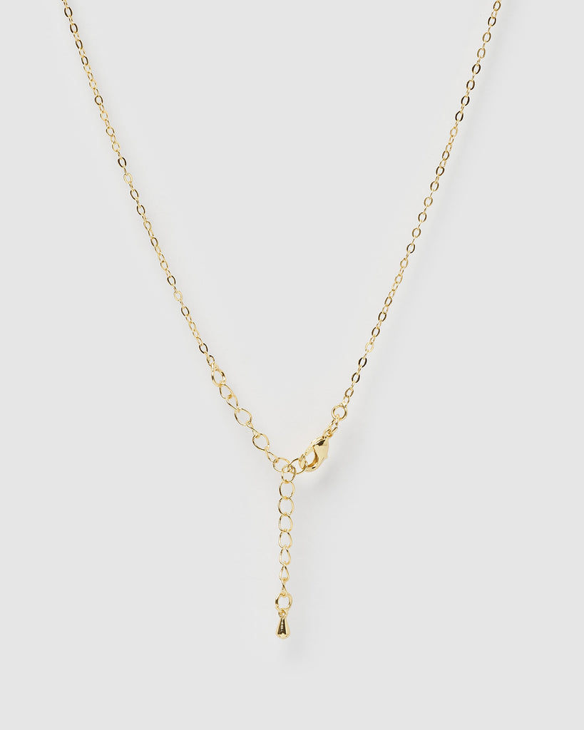 Miz Casa & Co Isla Pendant Necklace Rose Quartz Gold